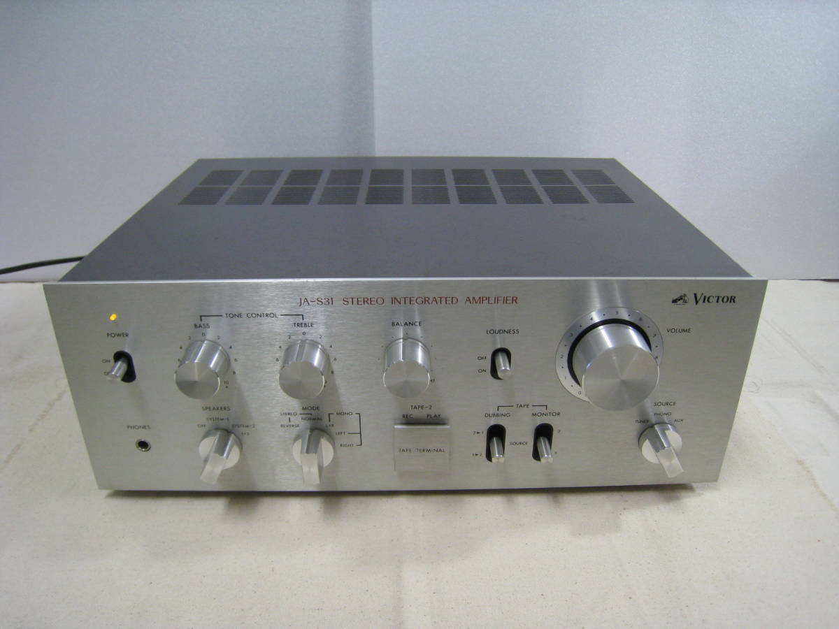 オーディオ機器 Victor JA-S41 レストア品 コンデンサ交換 プリメイン