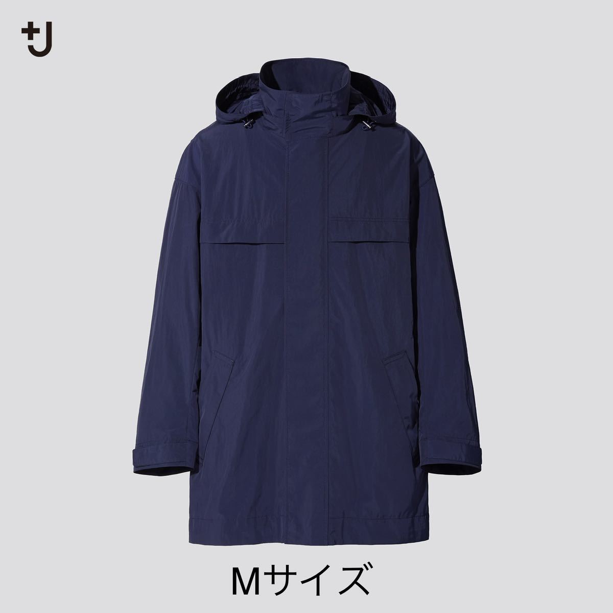 美品☆送料無料】UNIQLO +J オーバーサイズフーデッドハーフコート（M