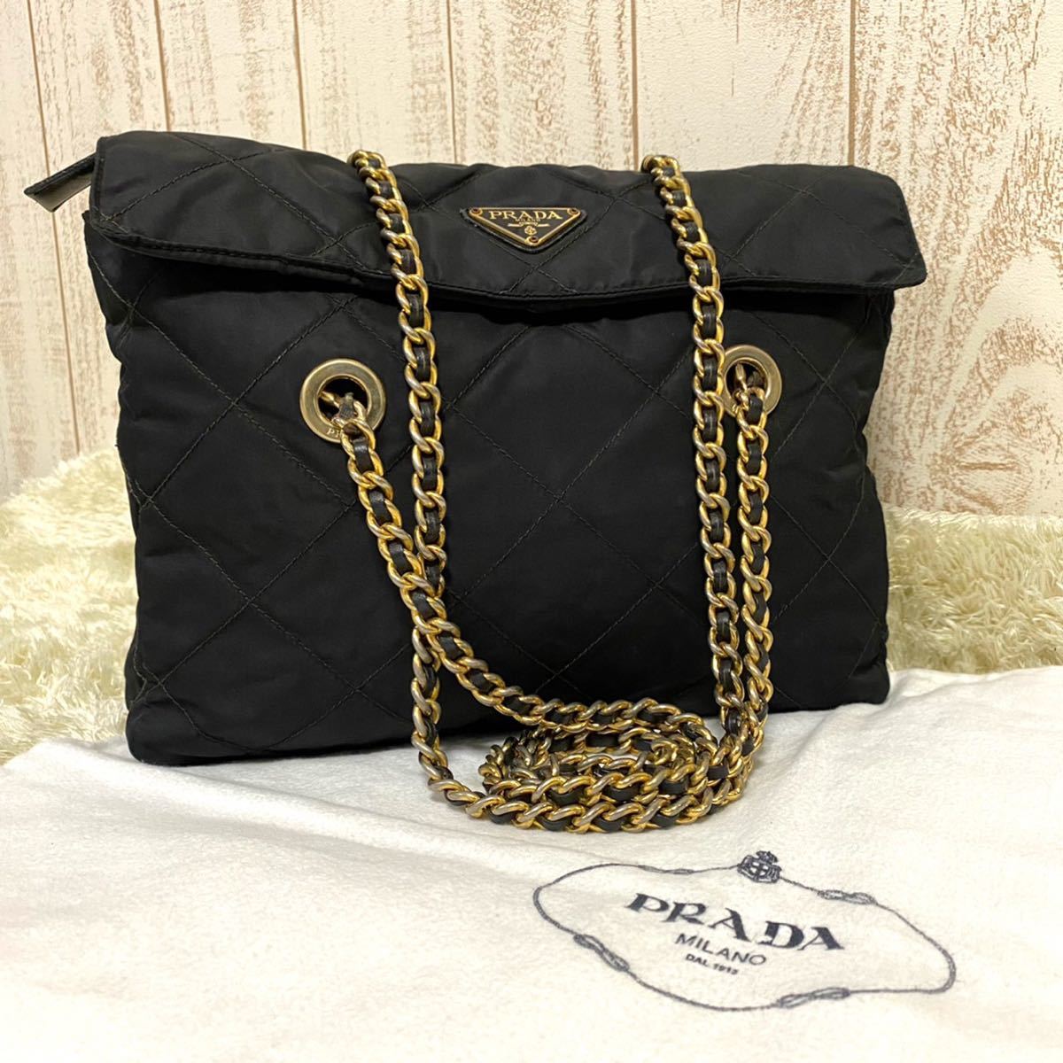 PRADA プラダ チェーンバッグ ショルダーバッグ 2WAY クラッチバッグ 