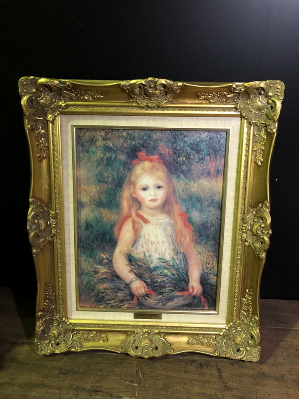 S-396◇ルノワール◇麦束を持つ少女◇心に宿る世界の名画◇複製◇A.C.D