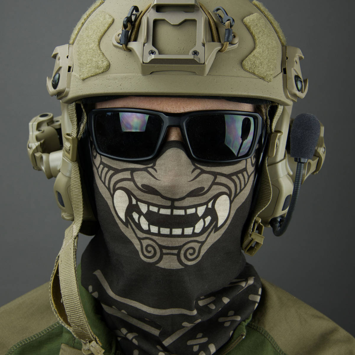 【実物】MSM ONI MASK 鬼マスク マルチラップ ブラウン Mil Spec Monkey_2