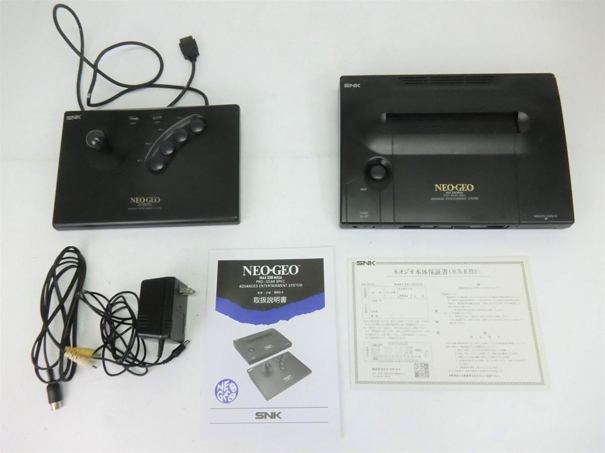 SNK NEO GEO ネオジオ MAX 330 MEGA 本体 コントローラー セット 外箱 