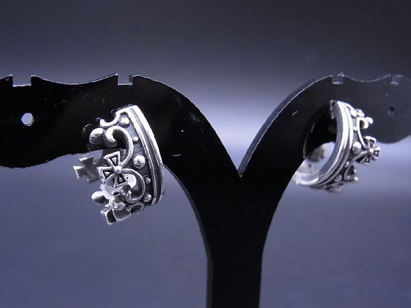 1円 Justin Davis ジャスティンデイビス 925 クロス ピアス 耳飾り