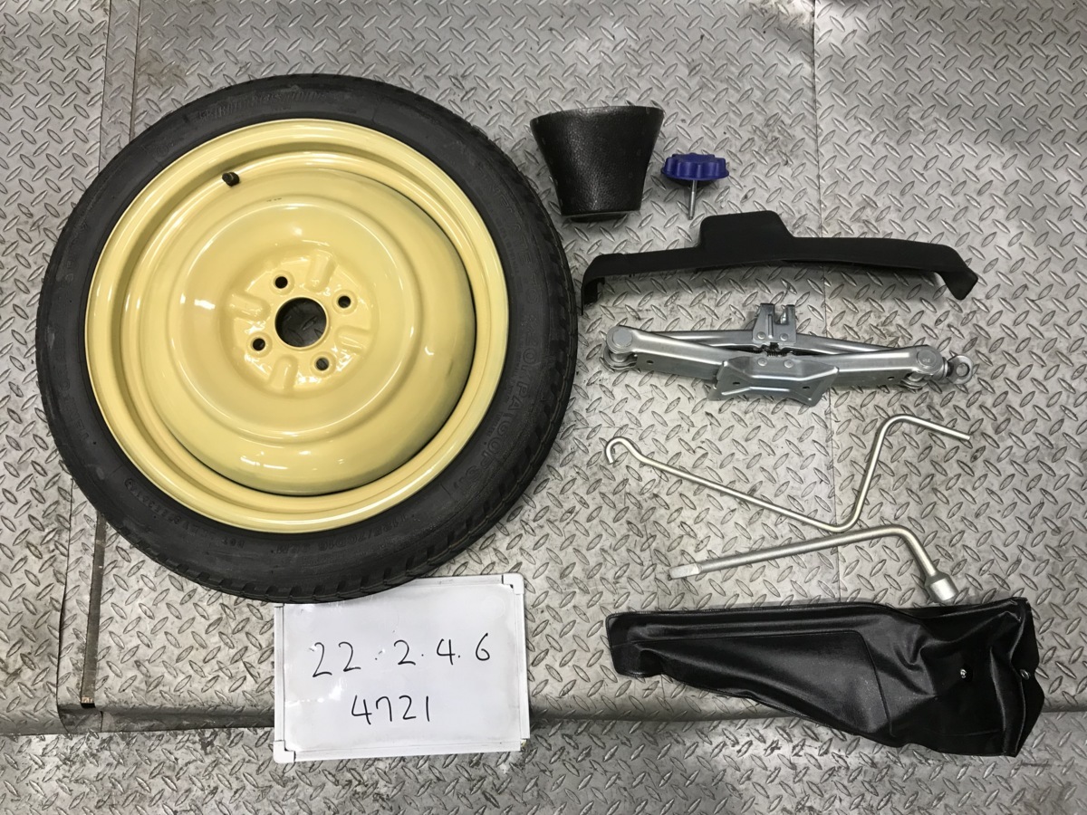  NHP10 トヨタ アクア 純正 16インチ テンパー タイヤ スペア ホイール 4J PCD100 4穴 ハブ54 T125/70D16 96M 車載工具 ネジ付き(ラジアルタイヤ)｜売買されたオークション情報、yahooの商品情報をアーカ 4穴