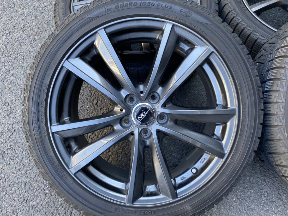 Weds NIRVANA NV 17×7J アルミホイール 215/45R17 スタッドレスタイヤ 