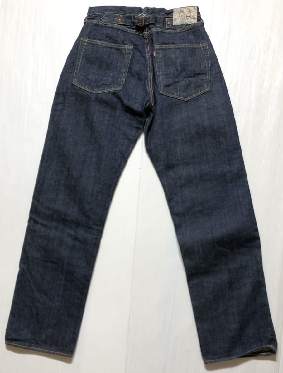 □ EVISU エヴィス □ LOT2013 NO2 シンチバックベルト付 黄色ペイント