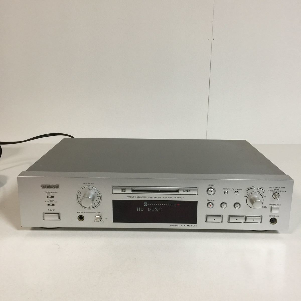 【定番人気，豊富な】 i3 TEAC MDデッキ MD-5MK II ティアック シルバー オーディオ機器 平成レトロ MD プレーヤー(一般)｜売買されたオークション情報、yahooの商品情報をアーカイブ公開 - オークファン 一般