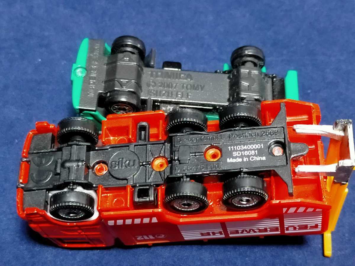 ミニカー TOMICA SIKU HIKOSEVEN JAF 三菱 パトカー 消防車