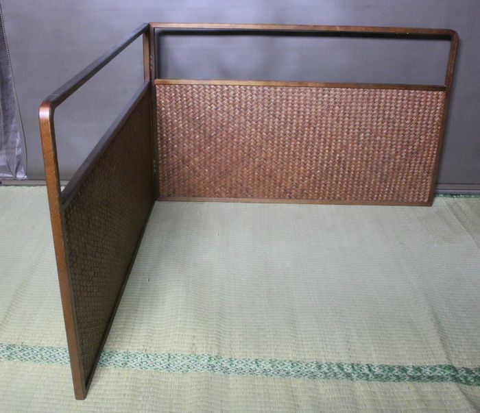 美術品・アンティーク・コレクション 桑縁 利休梅 江戸間 風炉先屏風