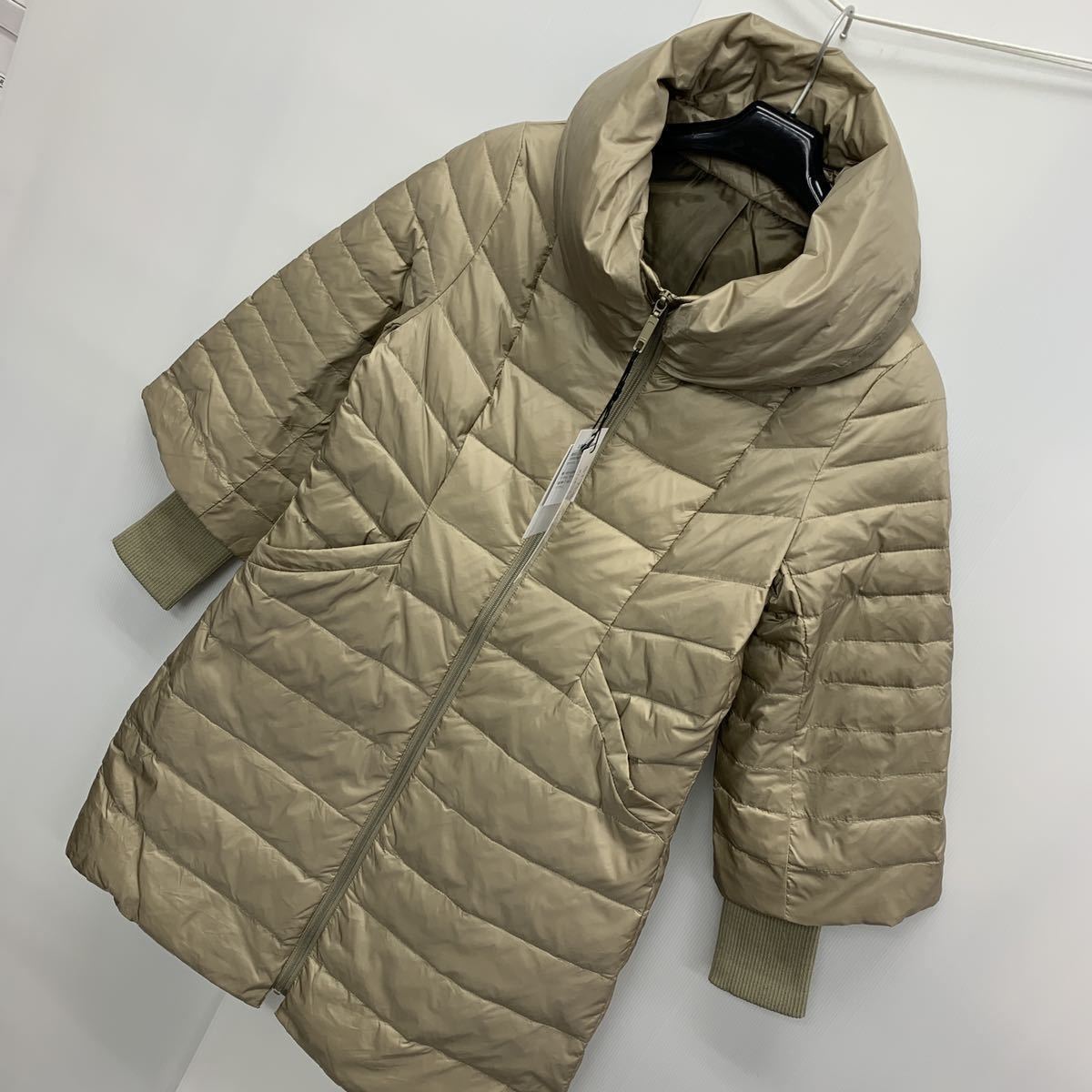 新品 レディース Lサイズ 11号 STYLE RAVIE ボア襟付き ロングダウン 