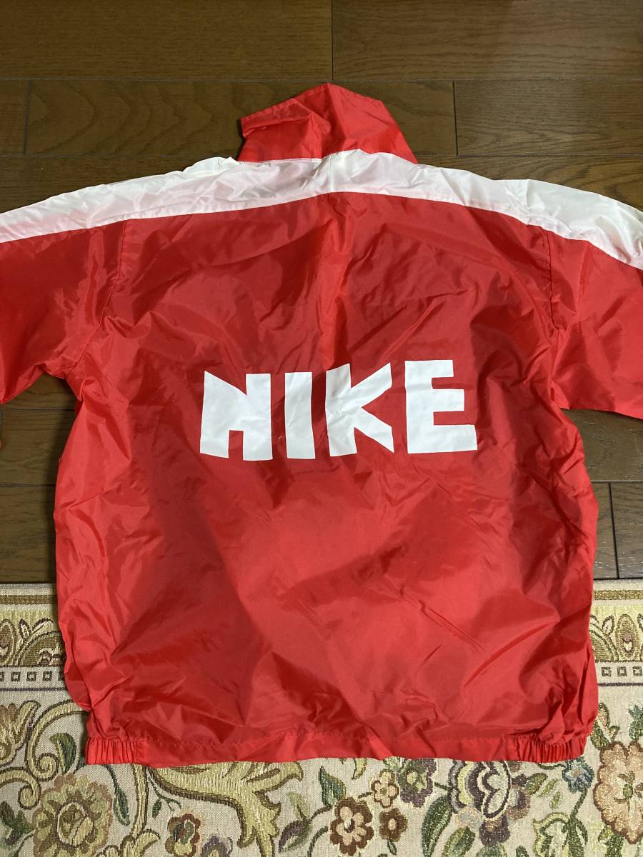 好配色!風車ゴツナイキ!80's NIKE ナイロンプルオーバーJKT 赤×白