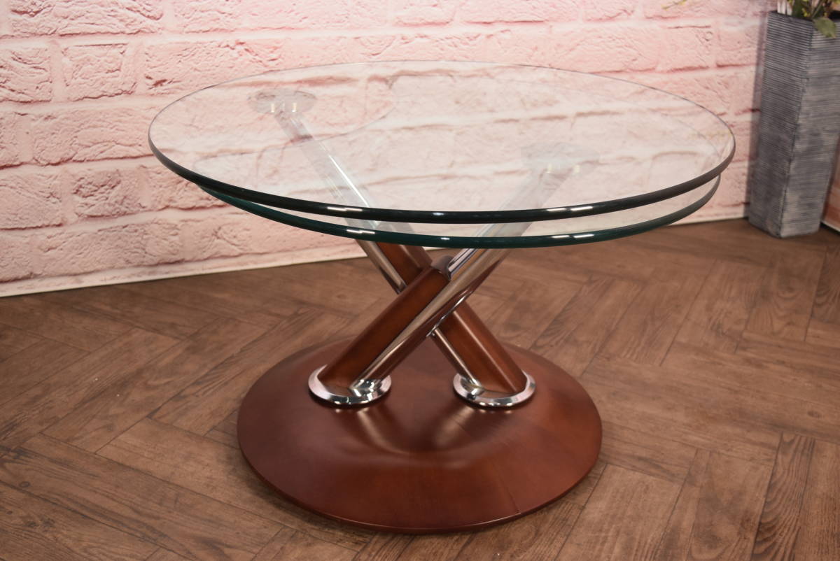 Ronald Schmitt/ ロナルドシュミット ドイツ製 可動式ガラステーブル