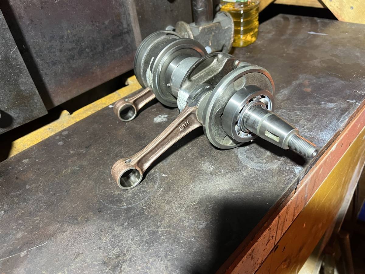 R1-Z TZR250 1KT 2XT 2RH 3XC クランクシャフト OH＆心出し済み 良品