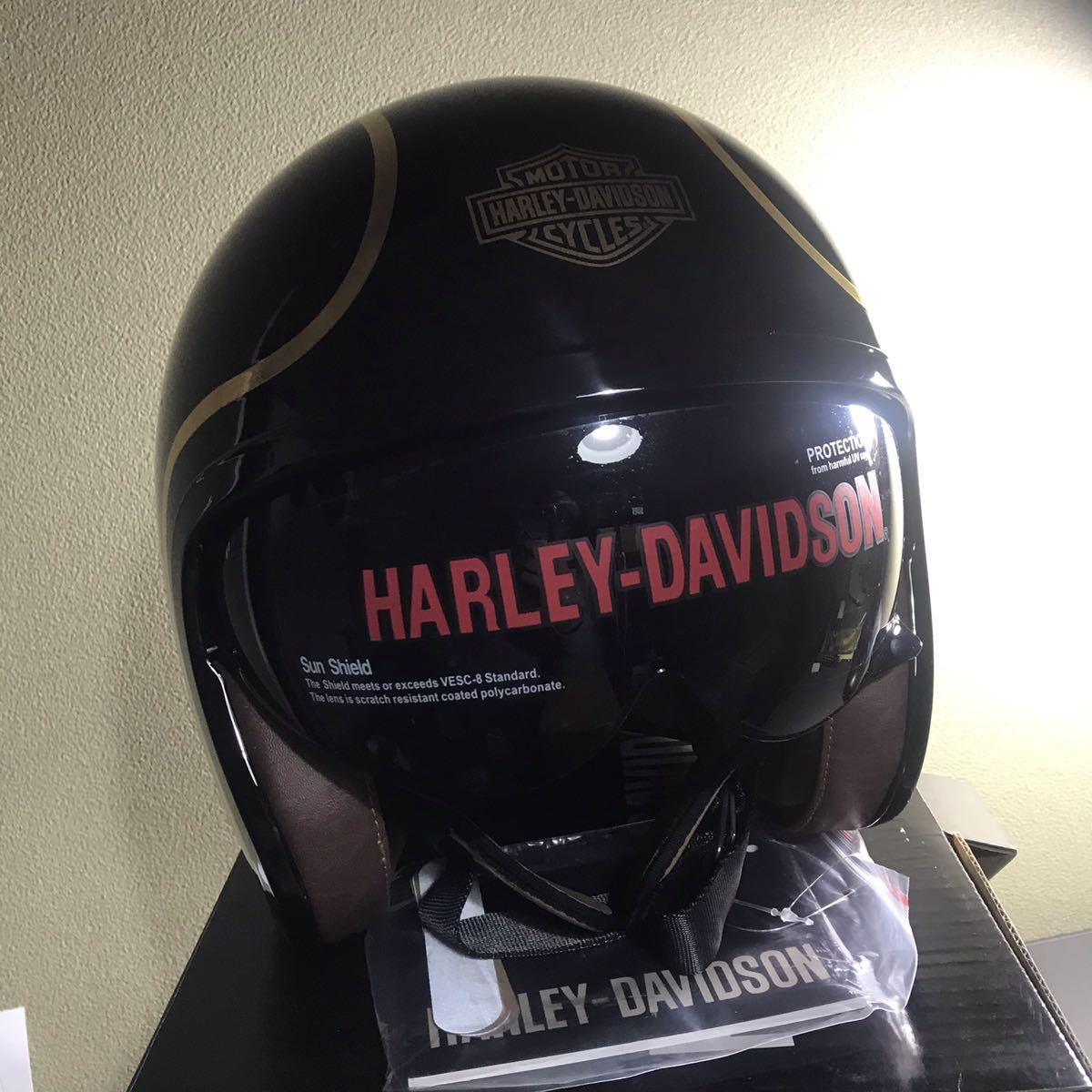 Harley davidson ハーフヘルメット シールド 点限り Third-Eye 装飾用 