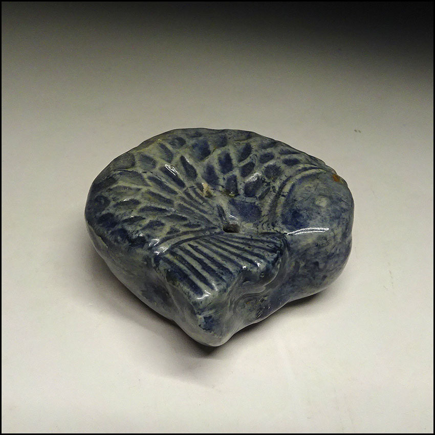 Yahoo!オークション 李朝 瑠璃釉 | CY263 朝鮮古美術 魚形水滴 幅7.6cm