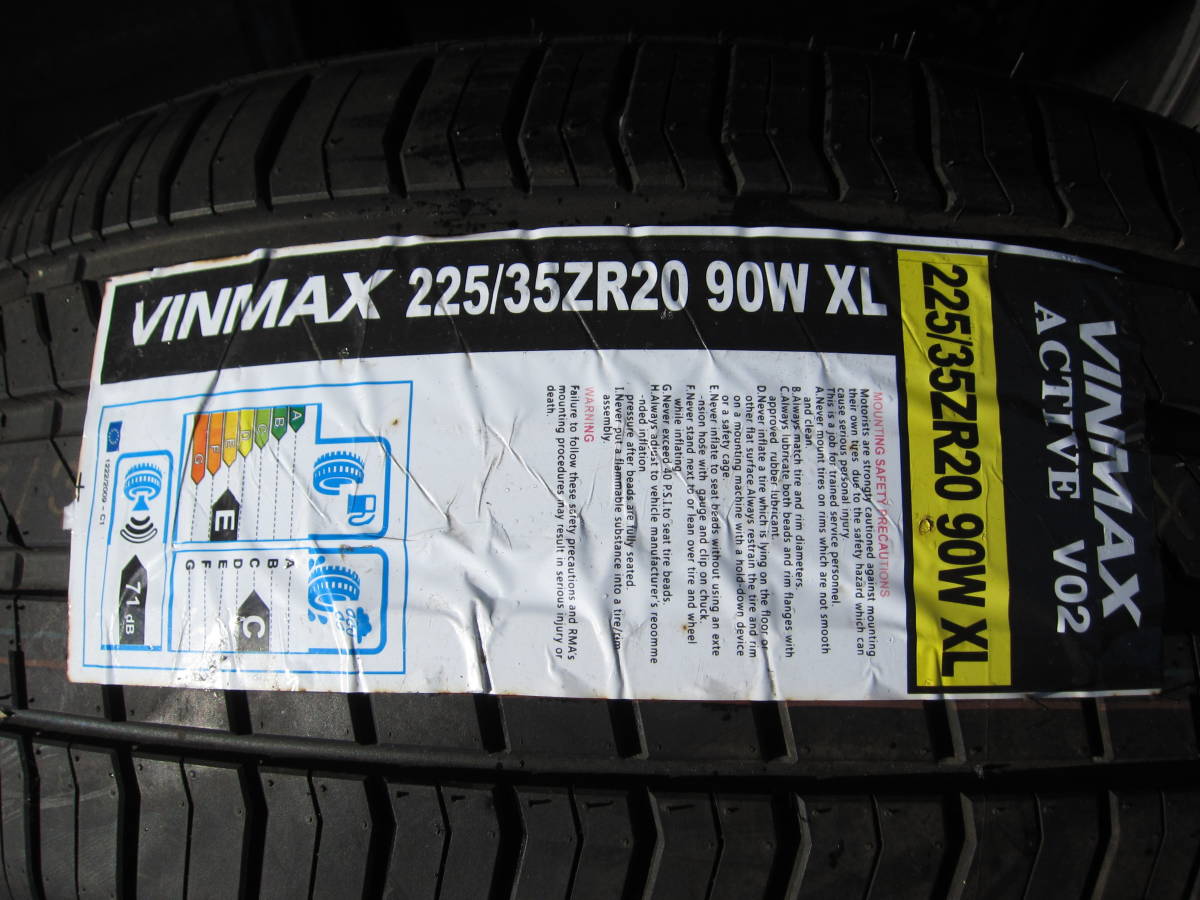 人気，格安 VINMAX ヴィンマックス ACTIVE V02 225/35ZR20 二本の値段(その他)｜売買されたオークション情報、yahooの商品情報をアーカイブ公開 - オークファン 20インチ