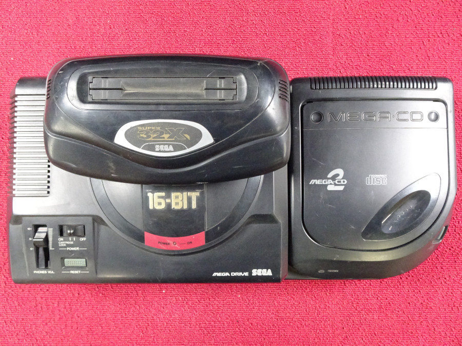 SEGA HAA-2912 メガドライブ+メガCD2+スーパー32X ゲーム機本体