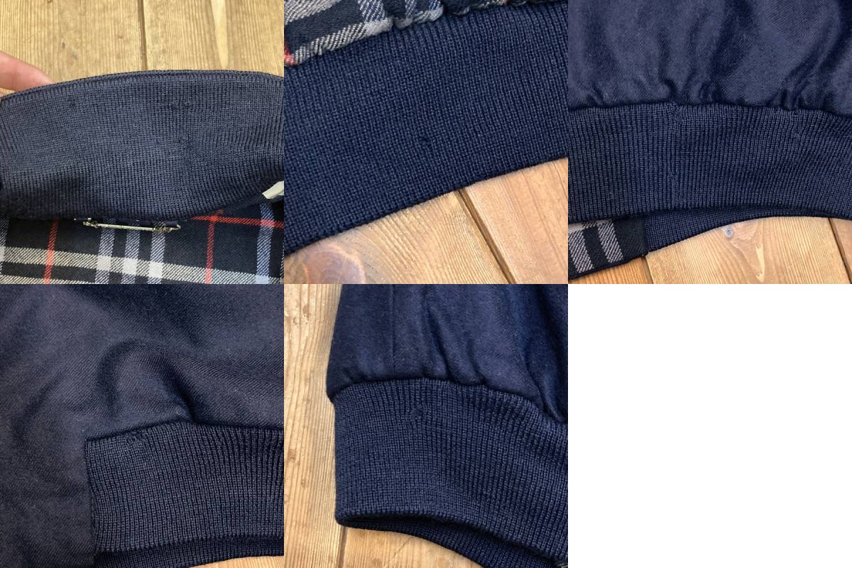 Burberry ウール スイングトップ サイズL ネイビー ハリントジャケット