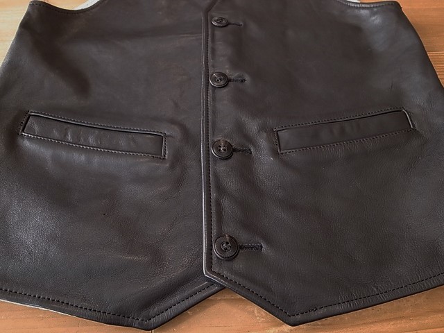 美品 CALEE SUPPLY CO. キャリー 黒 ブラック 牛革 レザー ベスト