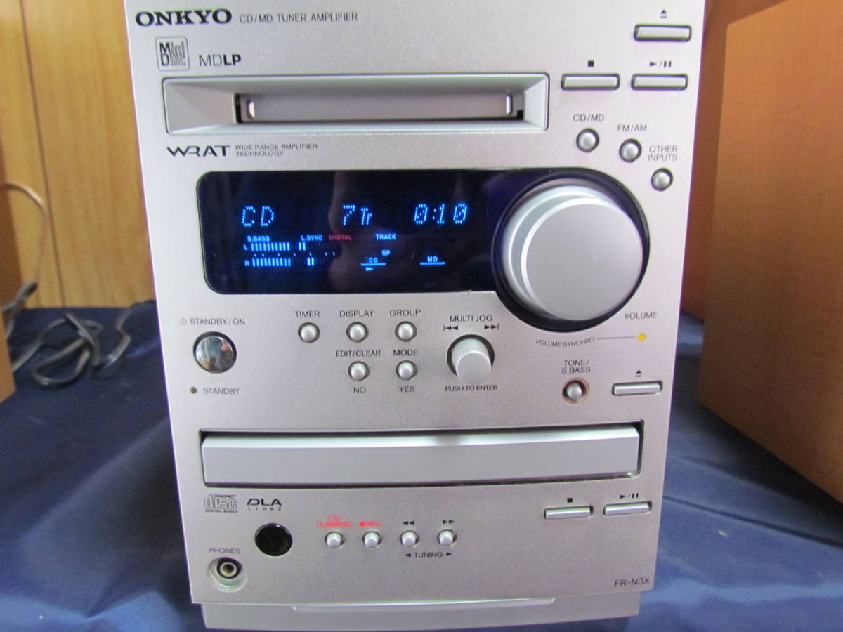 商品映像あり】ONKYO FR-N3X （MD_CD_チューナ_アンプ_スピーカー）(MD