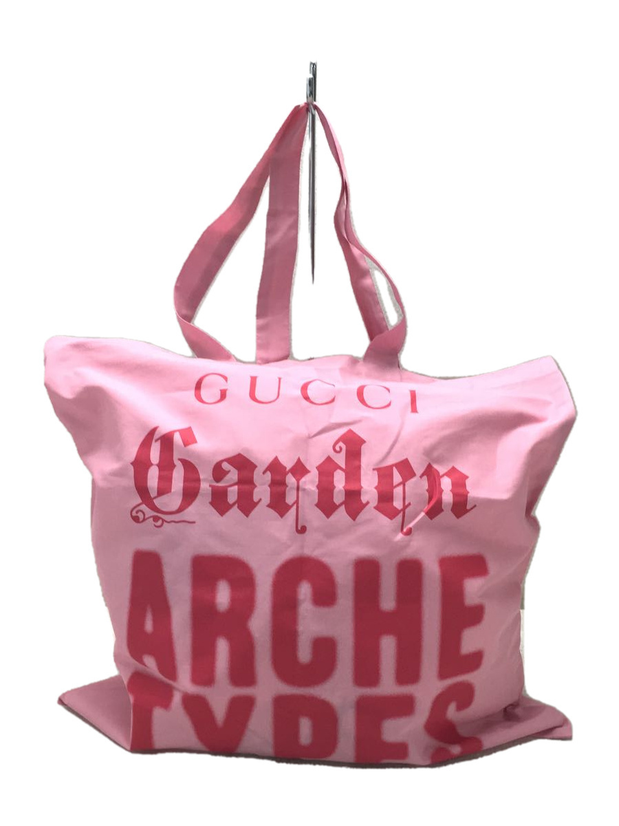 GUCCI◇Gucci Garden Archetypes/会場限定トートバッグ/コットン/PNK  