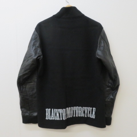 3212★BLACKTOPMOTORCYCLE/ブラックサイクルモータースポーツ　スタジャン　黒　L★A BLACKTOP MOTORECYLCE | Kravtchouk's Tarform Black