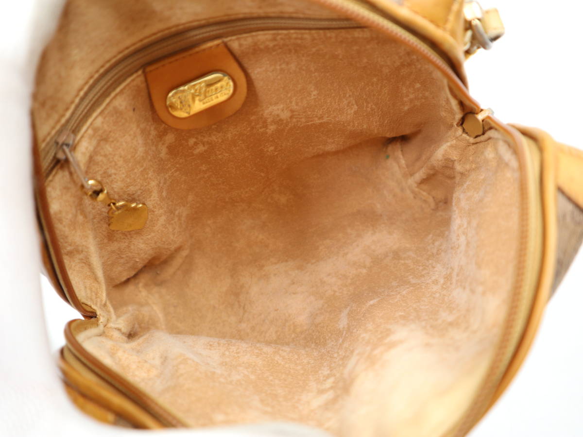 ☆GUCCI グッチ マイクロGG ショルダーバッグ ブラウン レディース