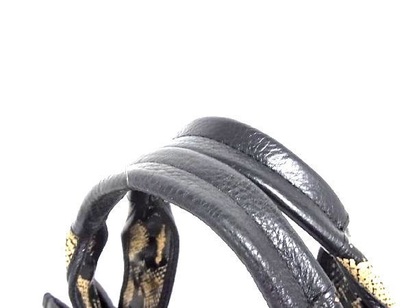 1円 ■美品■ TORY BURCH トリーバーチ PVC×レザー G金具 トートバッグ ハンドバッグ 手提げ 手持ち ベージュ系×ブラック系 Z0851BM TORY 1円 トリーバーチ お洒落 ■-23 通勤