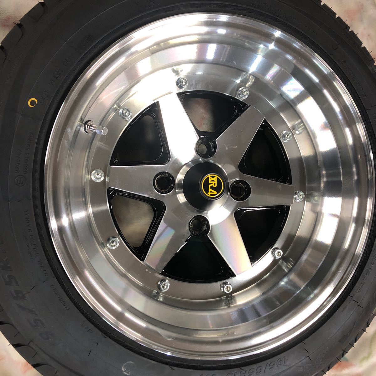 旧車深リム9J-15インチGX71ロンシャンPCD114.3 4穴 新品ホイール新品 