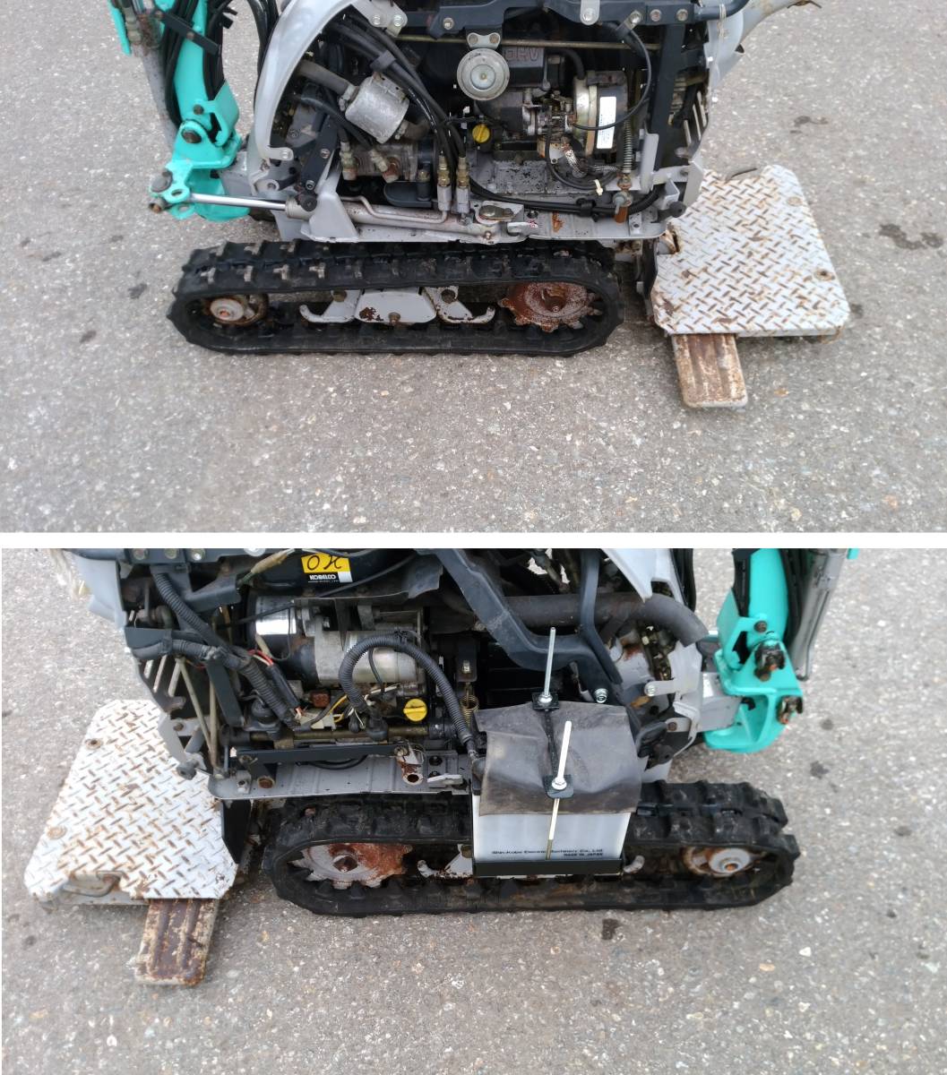 新潟県長岡市発」コベルコ ミニユンボ SS1 ガソリン 動作確認済 新潟県