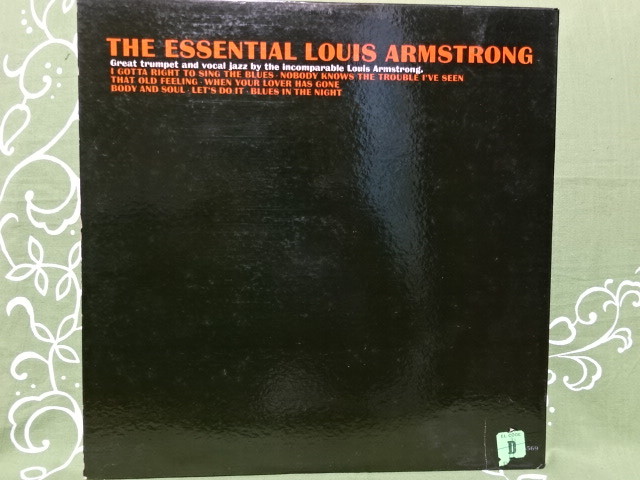 US盤！ ルイ・アームストロング／The Essential Louis Armstrong／Verve／V-8569／モノラル／サッチモ作品は相場上昇中！_5