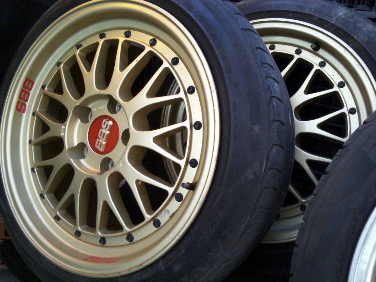 BBS LM F1 9J×17 2本 BBS LMゴールド 8J×17 2本 114.3 5H 計4本(社外品 