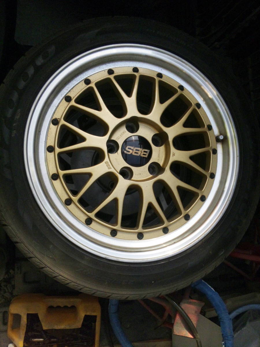 BBS LM F1 9J×17 2本 BBS LMゴールド 8J×17 2本 114.3 5H 計4本(社外品 