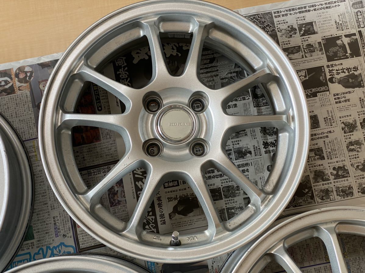 アルミホイール アルミホイール 15インチ 5.5j +45 PCD100 キューブ アクア
