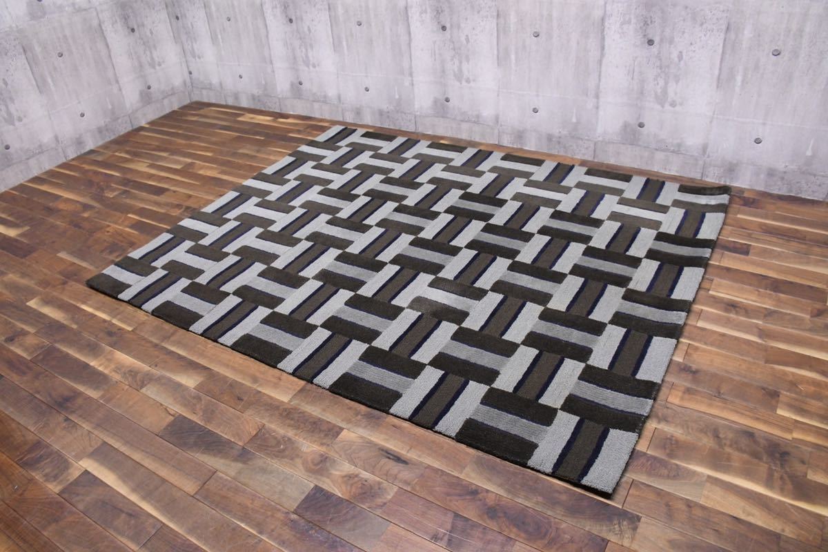 BBK79 HUKLA フクラ パターンウールラグ BLOCK ブロック 160&times;200 ラグマット モダン ロゴ カーペット 検 ACTUS アクタス 絨毯 敷物(ラグ一般)｜売買されたオークション情報、yahooの商品情報をアー ラグ一般
