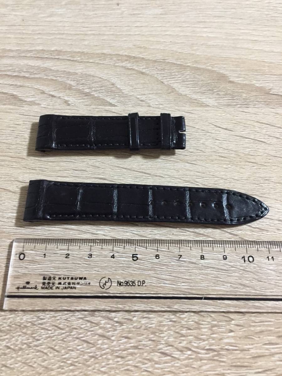 美品　ティファニー替えバンド ラグ20mm アリゲーター □新品□ティファニー 純正替えバンド② ワニ TIFFANY&CO