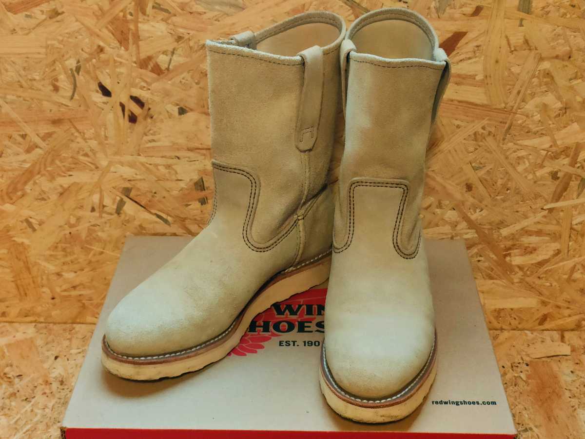 美品！☆RED WING スエードペコスブーツ 8168 6D 2008年製☆レッド 