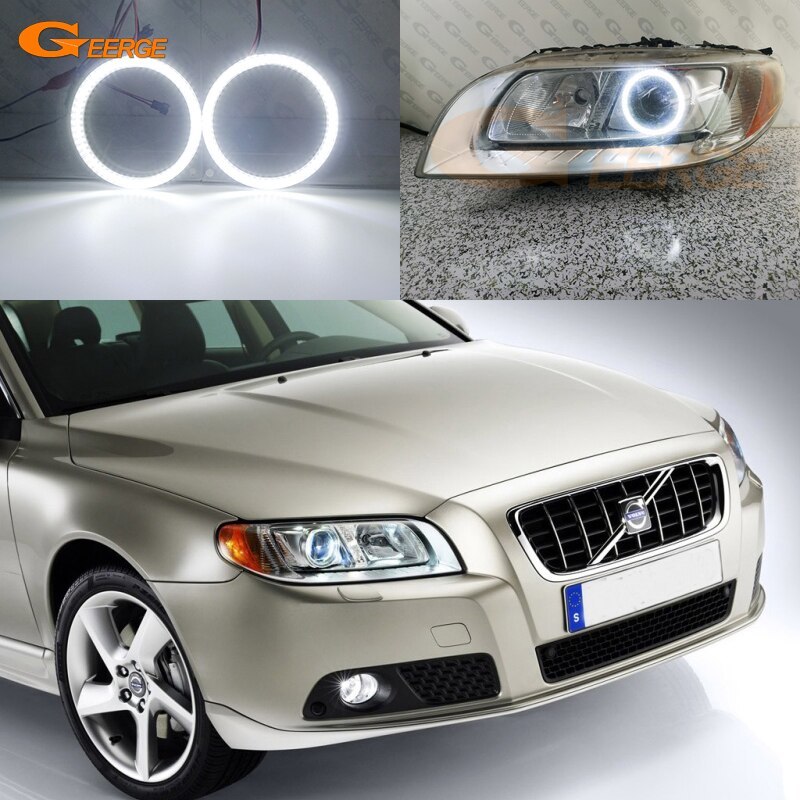 ボルボ V70 ライト LED キセノン イカリング 2007 2008 2009 2010 2011 2012 2013 2014 2015 2016