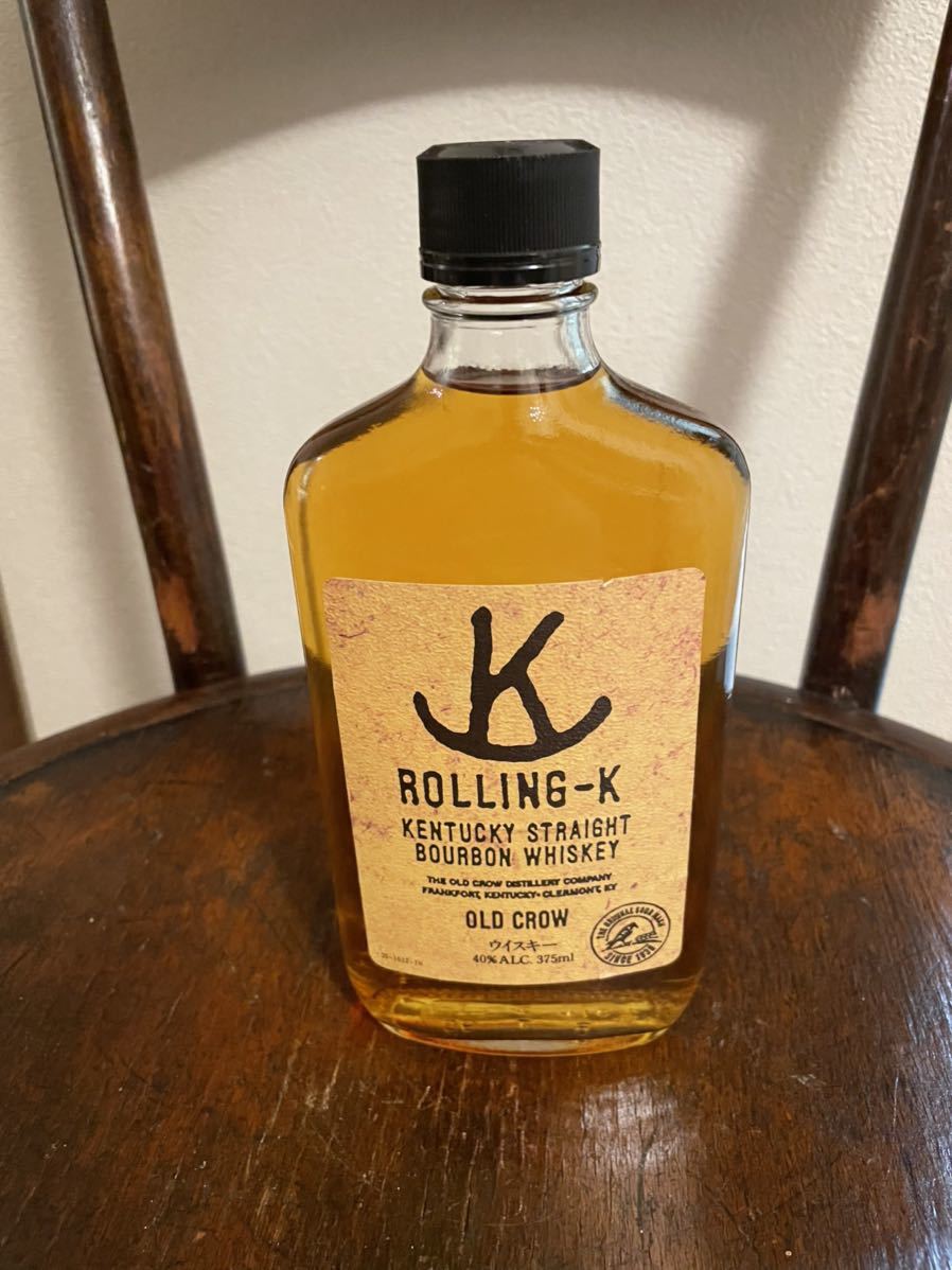 オールドクロウ・ローリング-K 40度375ml 古酒スキットルボトル型 未開 