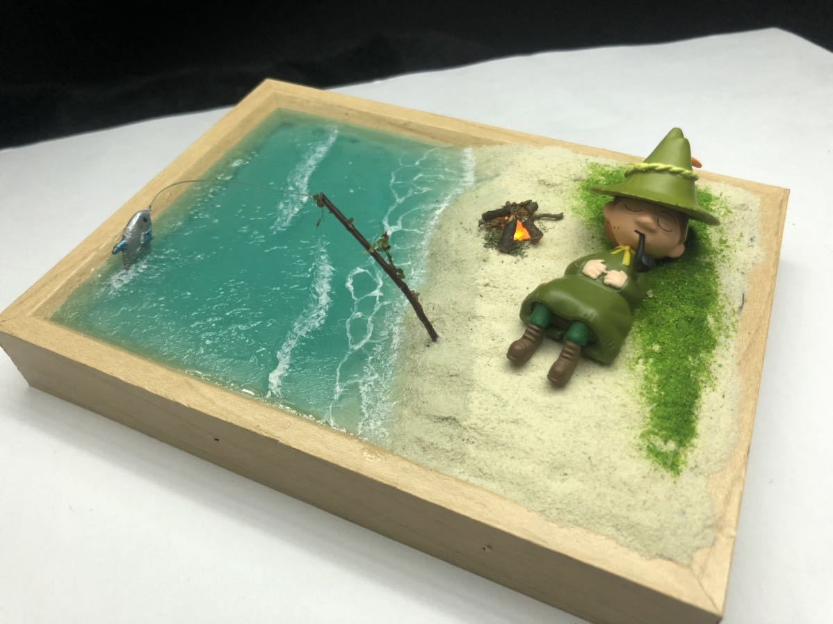 ムーミン スナフキンジオラマ 釣りにきたスナフキン レジン海 コミック アニメ 売買されたオークション情報 Yahooの商品情報をアーカイブ公開 オークファン Aucfan Com