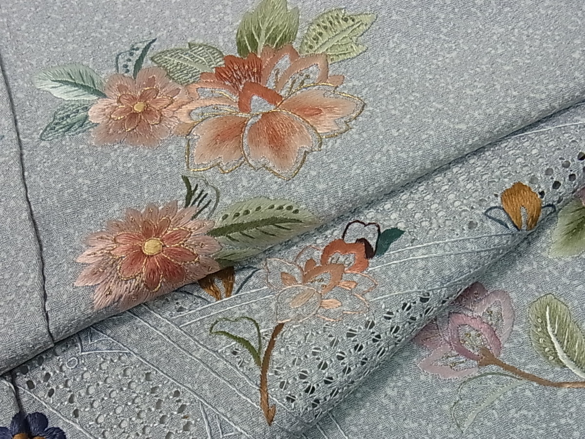 訪問着 総刺繍 豪華総刺繍 蘇州刺繍 平和屋着物□訪問着 総刺繍 中国 