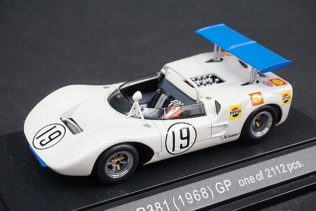 EBBRO エブロ 1/43 NISSAN 日産 R381 GP 1968 #19 ホワイト 43495