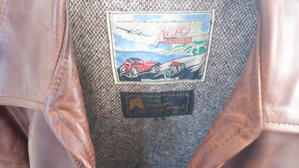 AERO LEATHER エアロレザー☆36サイズ☆ホースハイド☆馬革☆エアロ