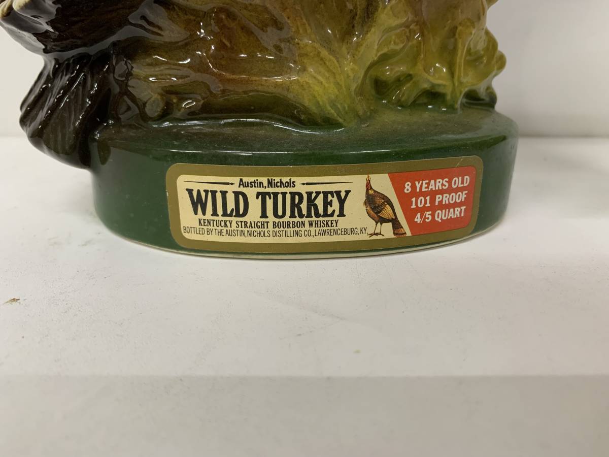 V87 Z 未開栓 OLD WILD TURKEY 8年 陶器ボトル 4/5 QUART 101 PROOF
