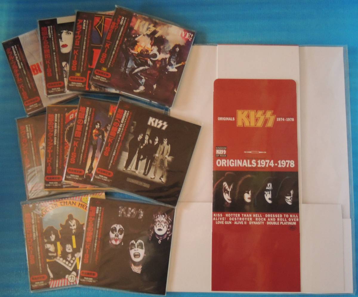 KISS キッス 紙ジャケ 9枚セット 紙ジャケ☆KISS キッス☆10枚セット＋応募特典シャッフルパックBOX未