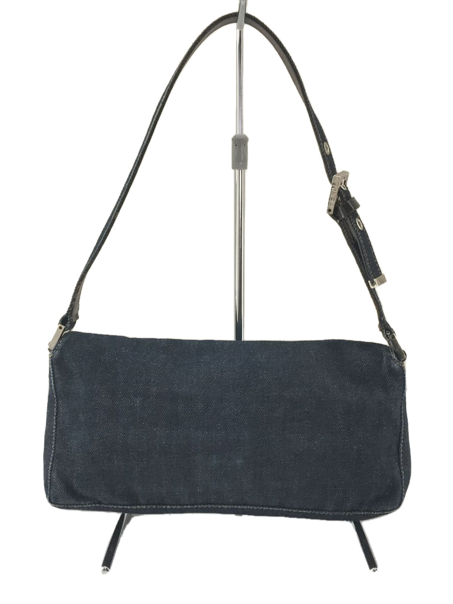 FENDI◇ショルダーバッグ/インディゴ/デニム/ショルダーバッグ/付属