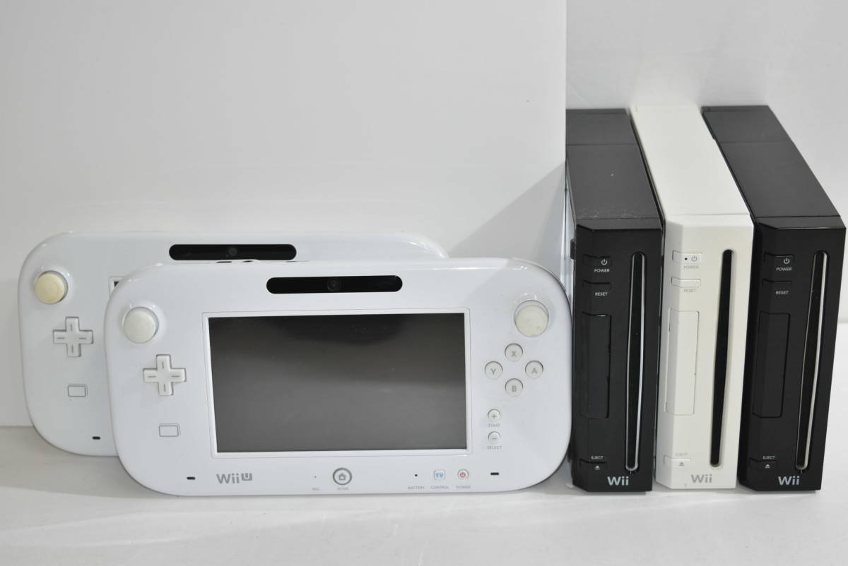 25mdd 品 Wii本体３台 Wiiuゲームパッド２台まとめ Nintendo 任天堂 ゲーム機 本体ゲームok 訳あり Rvl 001 Jpn Wup 010 Jpn Wii本体 売買されたオークション情報 Yahooの商品情報をアーカイブ公開 オークファン Aucfan Com