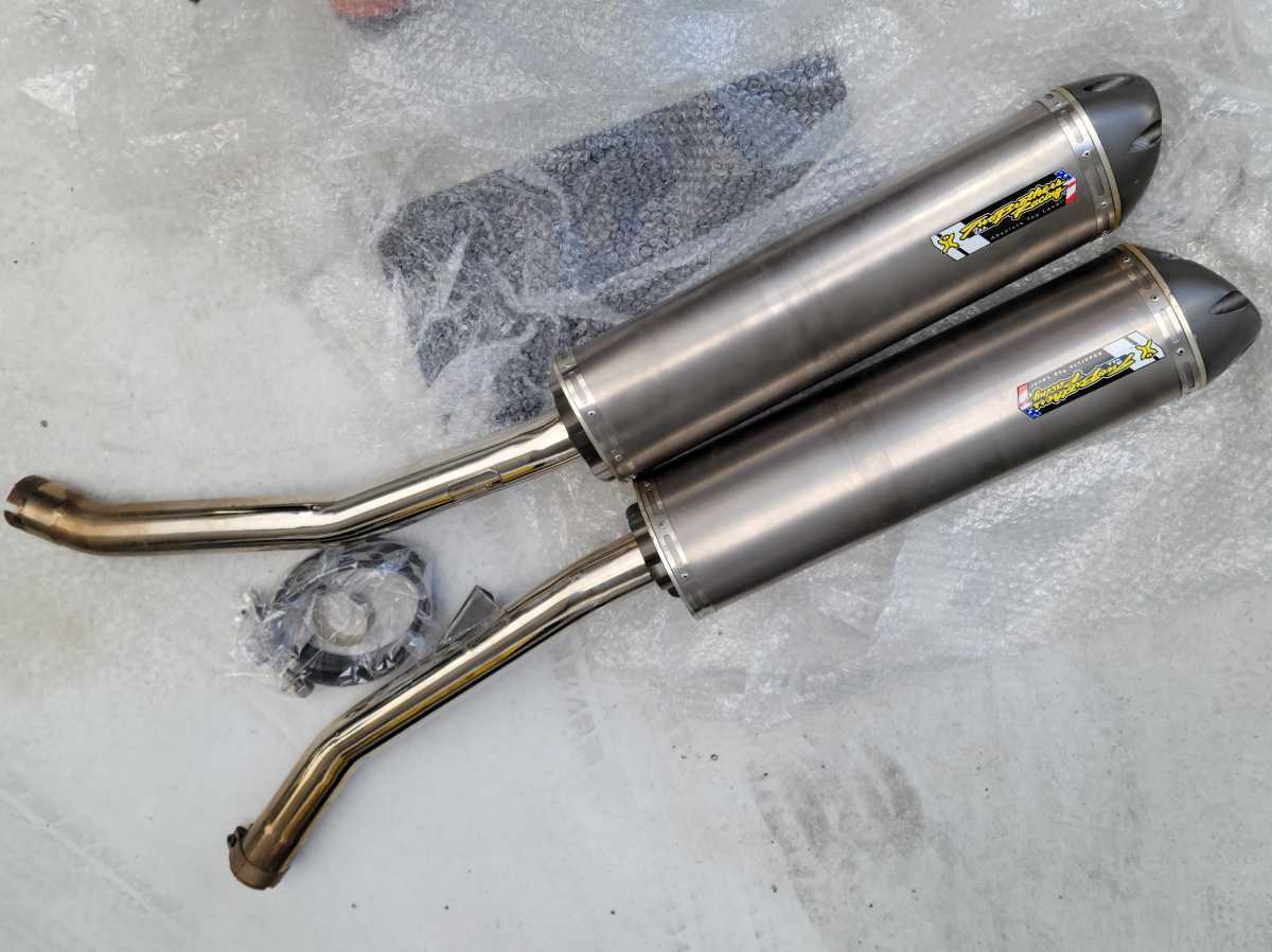 ZZ-R1400用 Two Brothers Racing チタンマフラー オートバイ マフラー