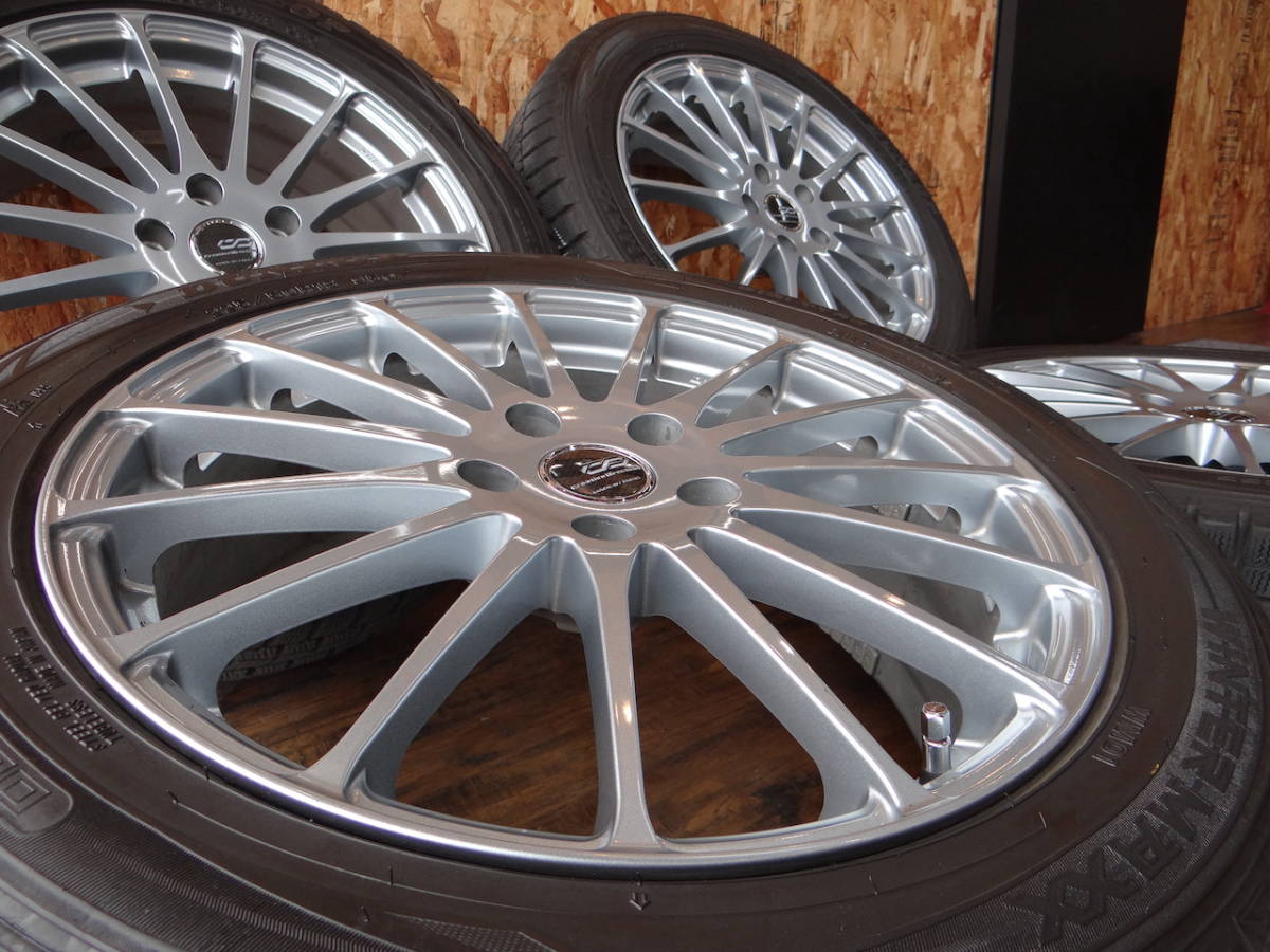 タイヤ、ホイール 18インチ エンケイ CDF1 7j 48 114.3 5H 225/50R18 ダンロップ ウィンターマックス WM01 4本 CH-R エスティマ ヴェゼル