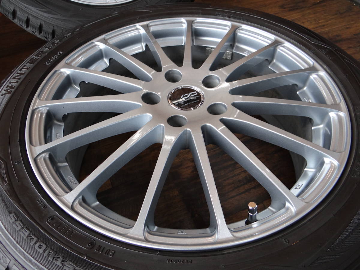 タイヤ、ホイール 18インチ エンケイ CDF1 7j 48 114.3 5H 225/50R18 ダンロップ ウィンターマックス WM01 4本 CH-R エスティマ ヴェゼル
